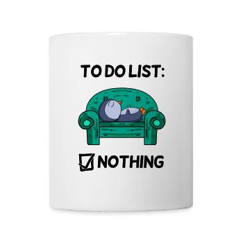Dicton drôle - Dictons drôles - avec pingouin - Mug blanc - blanc - Devant