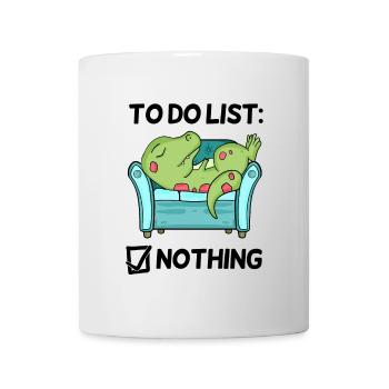 Drôle de dicton - Liste de choses à faire - Mug blanc - blanc - Devant