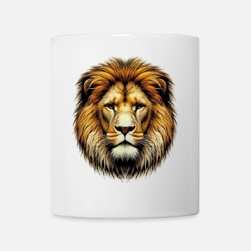 Löwe - Tasse - Weiß