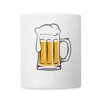 Bier Bierglas Kostüm Bierzelt Biergarten Bierkrug - Tasse - Weiß - Vorne