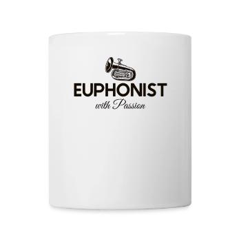 Euphoniste passionné Instrument euphoniumiste - Mug blanc - blanc - Devant