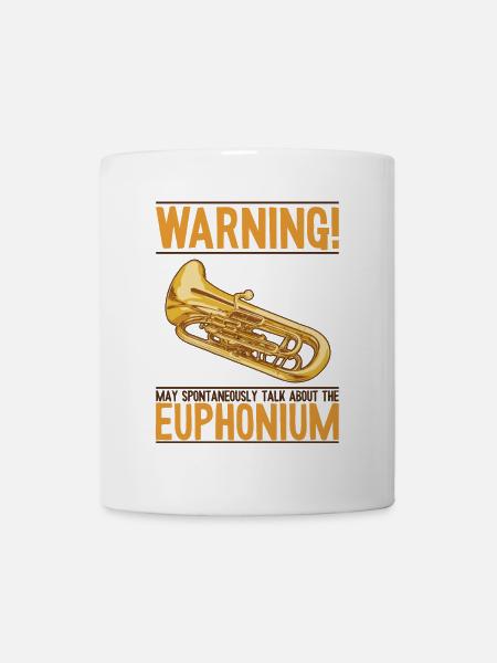 Kann spontan über Euphonium Euphonist sprechen - Tasse - Weiß