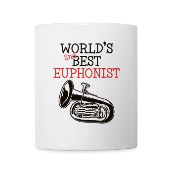 World's Second Best Euphonist Instrument - Mug - white - Front