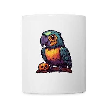 Papagai Halloween Tier - Tasse - Weiß - Vorne