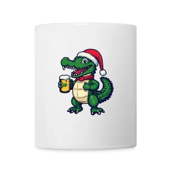 Alligator Weihnachten Bier - Tasse - Weiß - Vorne