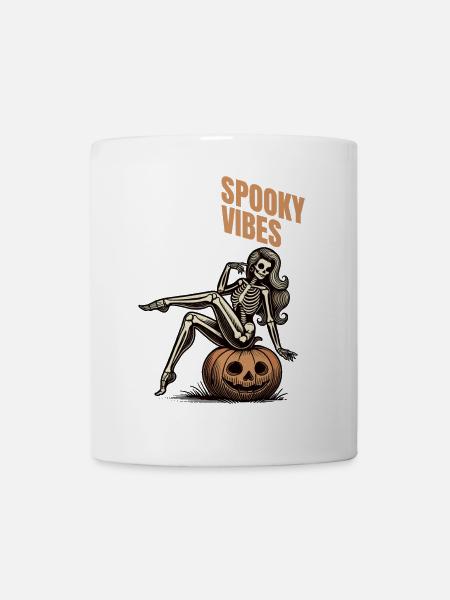 Thick Thighs And Spooky Vibes Halloween Girls - Tasse - Weiß