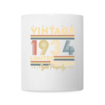 Cadeau d'anniversaire Vinatge 1934 - Mug blanc - blanc - Devant