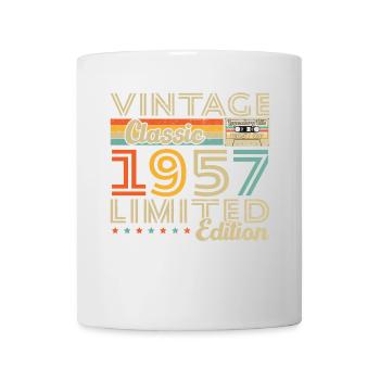 Cadeau d'anniversaire Vinatge 1957 - Mug blanc - blanc - Devant