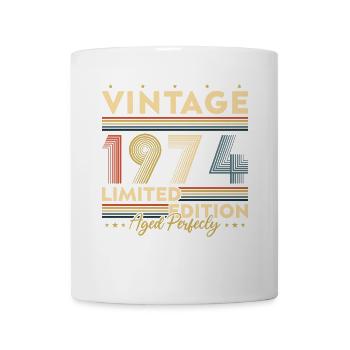 Vinatge 1974 Geburtstagsgeschenk - Tasse - Weiß - Vorne
