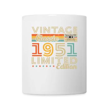 Cadeau d'anniversaire Vinatge 1951 - Mug blanc - blanc - Devant