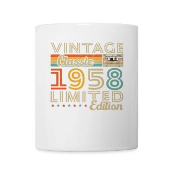 Cadeau d'anniversaire Vinatge 1958 - Mug blanc - blanc - Devant