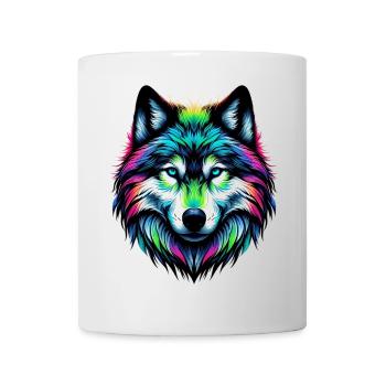 Loup - Mug blanc - blanc - Devant