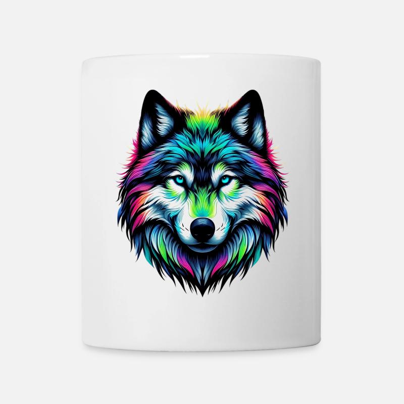 Wolf - Tasse - Weiß