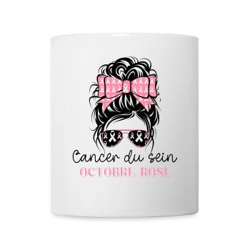 Pink October 2024 Breast Cancer Month - Mug - white - Front