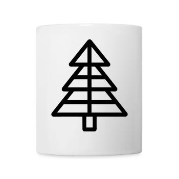 Weihnachtsbaum - Tasse - Weiß - Vorne