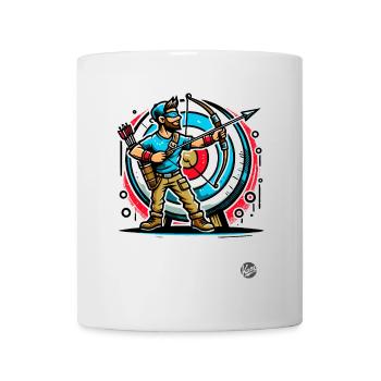 Super Archer – Bow and Arrow - Mug - white - Front