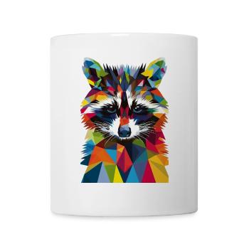 Raton laveur - Mug blanc - blanc - Devant