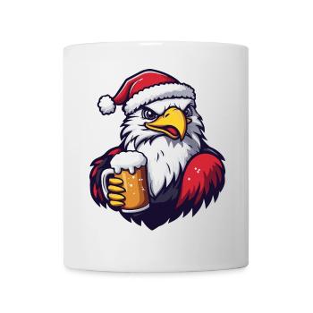 Adler Weihnachten Bier - Tasse - Weiß - Vorne