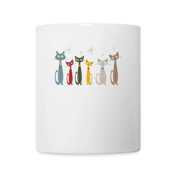 La vie est meilleure avec les chats - Mug blanc - blanc - Devant