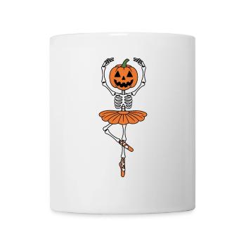 Ballerina Halloween Skeleton - Mug - white - Front