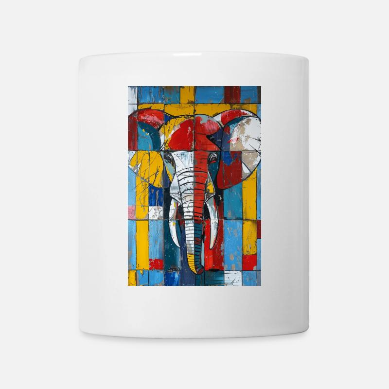 Elefant - Tasse - Weiß