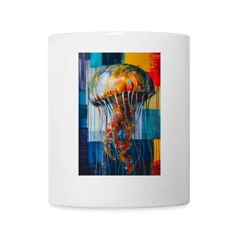 Qualle - Tasse - Weiß - Vorne