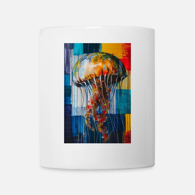 Qualle - Tasse - Weiß