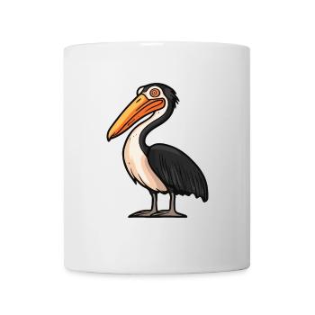 Pelikan Vogel Halloween Tier - Tasse - Weiß - Vorne