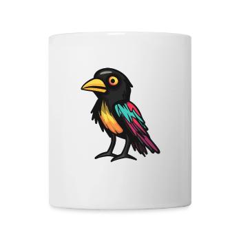 Rabe Krähe Halloween Tier - Tasse - Weiß - Vorne