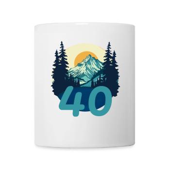 40 years in the mountains. Birthday Gift - Mug - white - Front