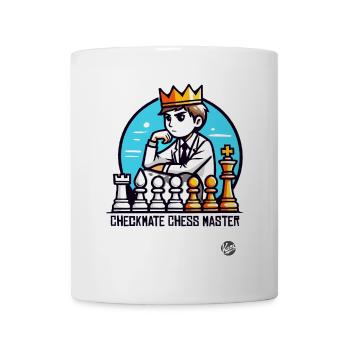 Schachmatt Junge mit Krone Meister im Schach - Tasse - Weiß - Vorne