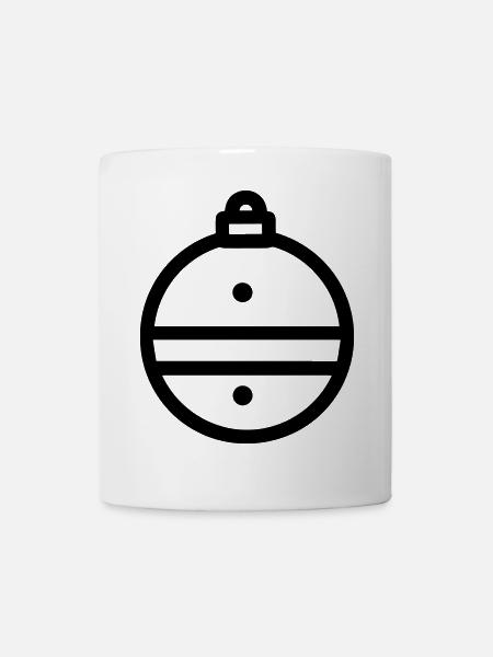 Weihnachtskugel - Tasse - Weiß
