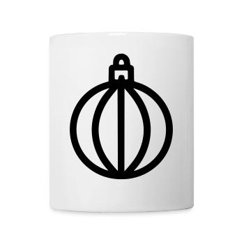 Weihnachtskugel - Tasse - Weiß - Vorne