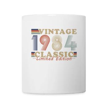 1984 Vintage Retro Geburtstagsgeschenk - Tasse - Weiß - Vorne