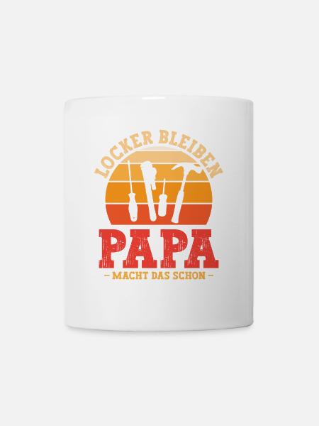 Papa macht das schon - Tasse - Weiß