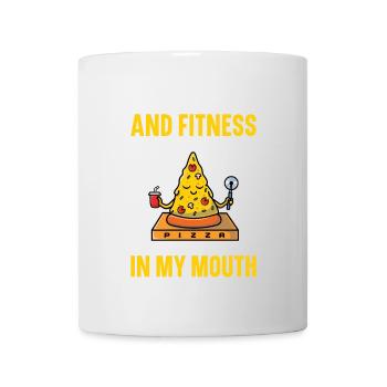 I am interested in yoga and fitness. Yoga - Mug - white - Front
