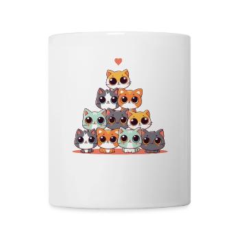 La vie est meilleure avec les chats - Mug blanc - blanc - Devant
