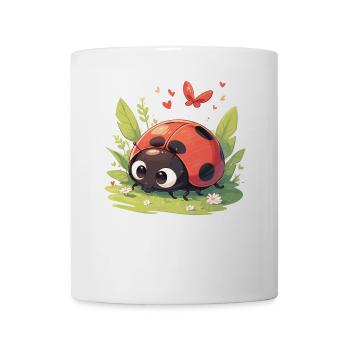 Coccinelle Marienkäfer - Mug blanc - blanc - Devant