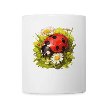 Coccinelle Marienkäfer - Mug blanc - blanc - Devant