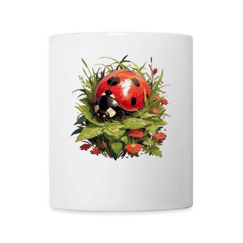 Coccinelle Marienkäfer - Mug blanc - blanc - Devant