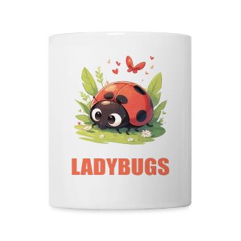 Coccinelle Marienkäfer - Mug blanc - blanc - Devant