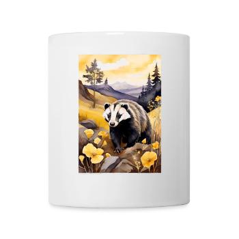 Badger in golden autumn - Mug - white - Front