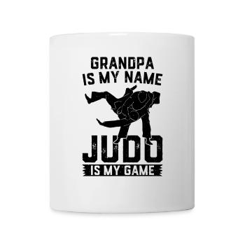 Judoka Grandpa - Grandpa is my name Judo is my gam - Mug - white - Front