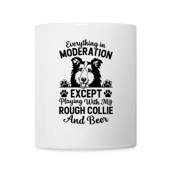Everything in moderation except playing with my Ro - Mug - white - Front
