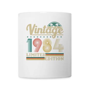 1984 Vintage Retro Geburtstagsgeschenk - Tasse - Weiß - Vorne