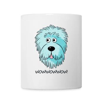 Pleurage! Chien Candy Doodle coloré - Mug blanc - blanc - Devant