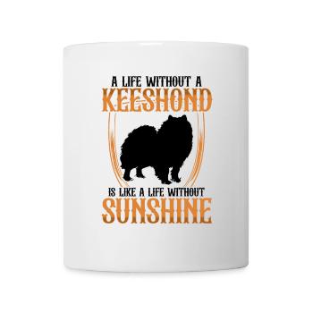 Life without Wolfspitz Keeshond - Mug - white - Front