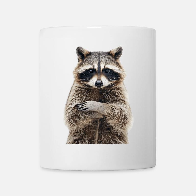 Waschbär - Tasse - Weiß