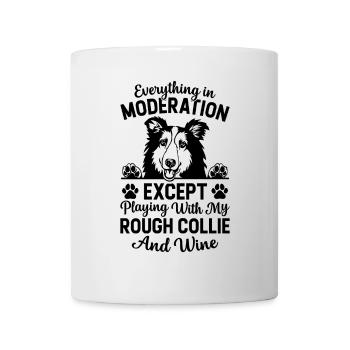 Everything in moderation except playing with my Ro - Mug - white - Front