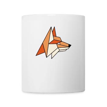 Geometric Red Fox Canidae Caninae Fox Lover Fox - Mug - white - Front